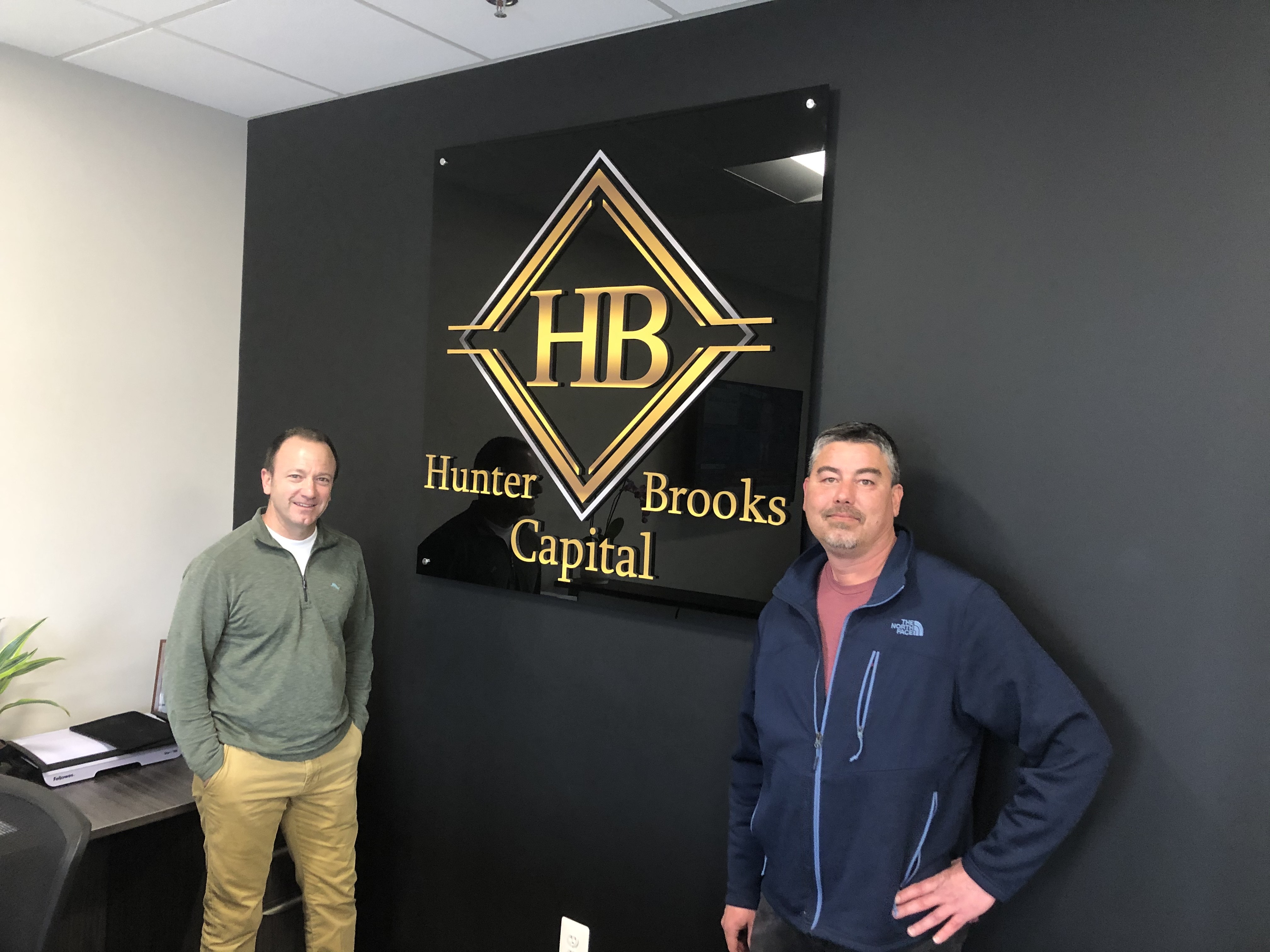 Lobby Signs for Hunter Brooks Capital - Business Signs