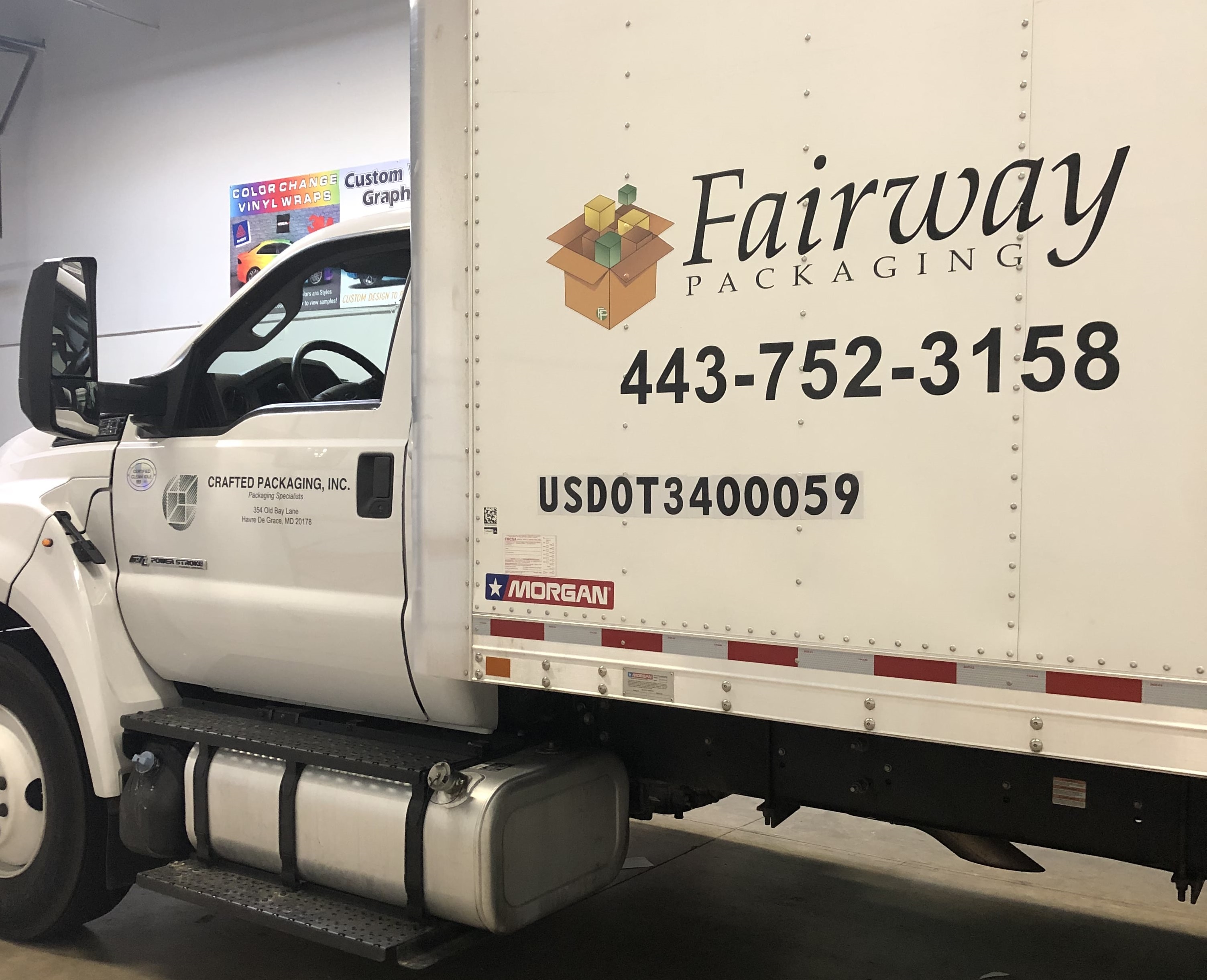 Truck Wraps & Graphics for Fairway Packaging - Baltimore Signs and Graphics